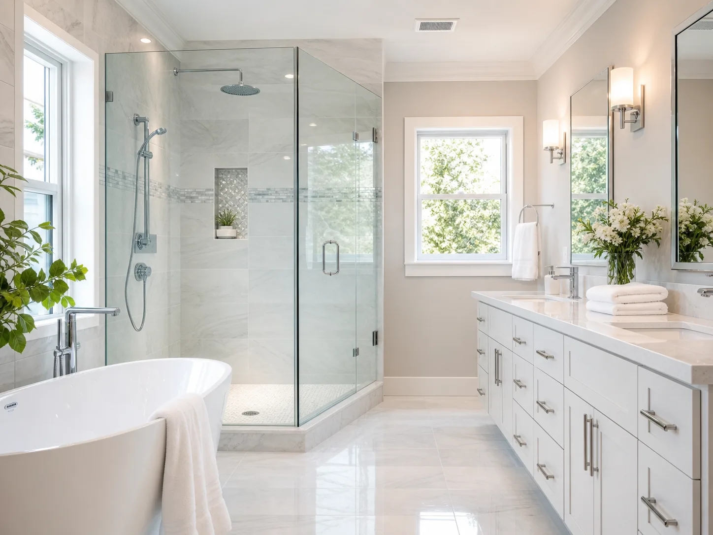 Sparkling clean bathroom